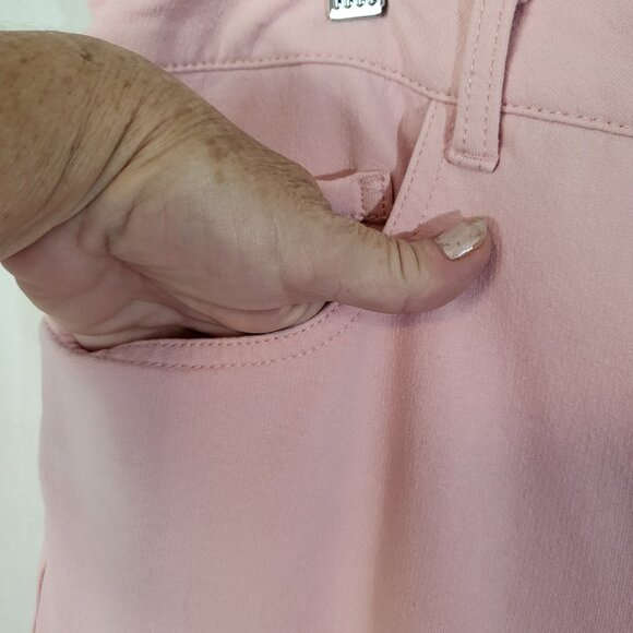 Dream Jeannes by Quacker Factory Women's Jeans Size 16 Pastel Pink - Picture 4 of 11